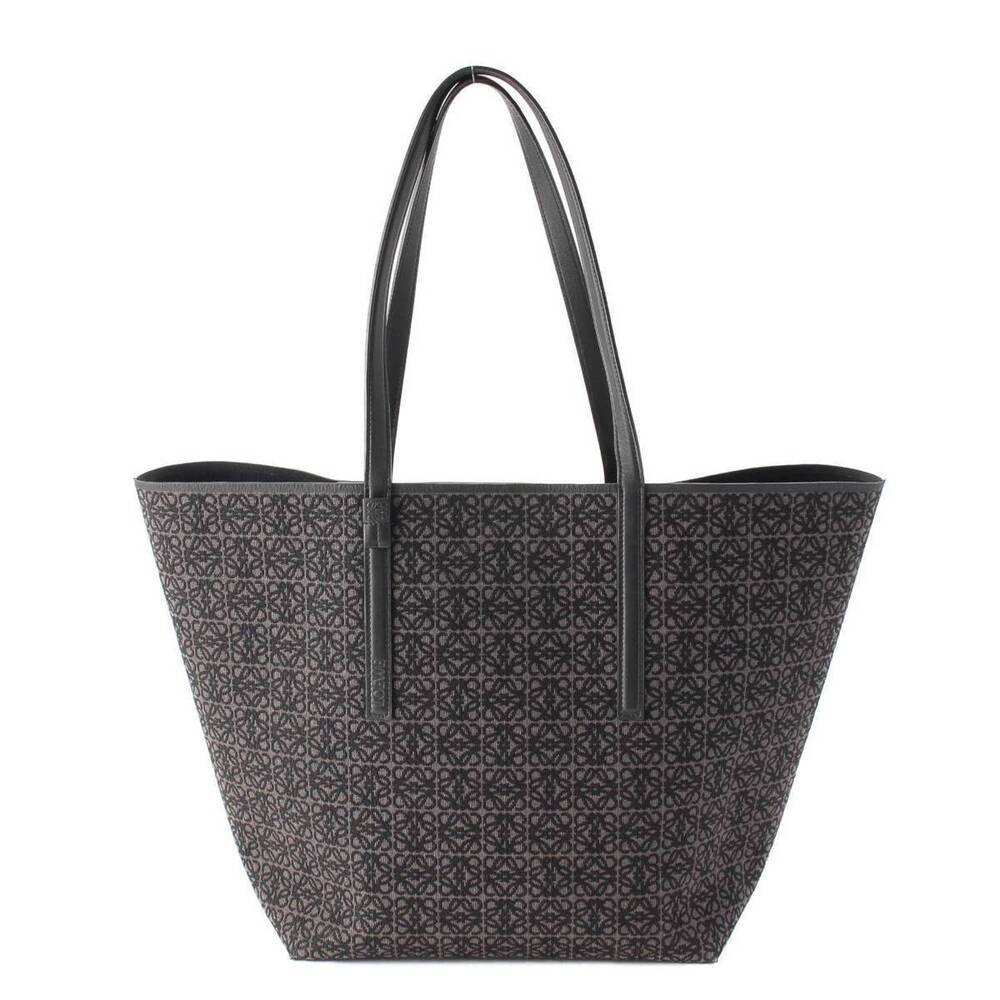 Loewe Repeat Anagram T Canvas Tote Bag Black
